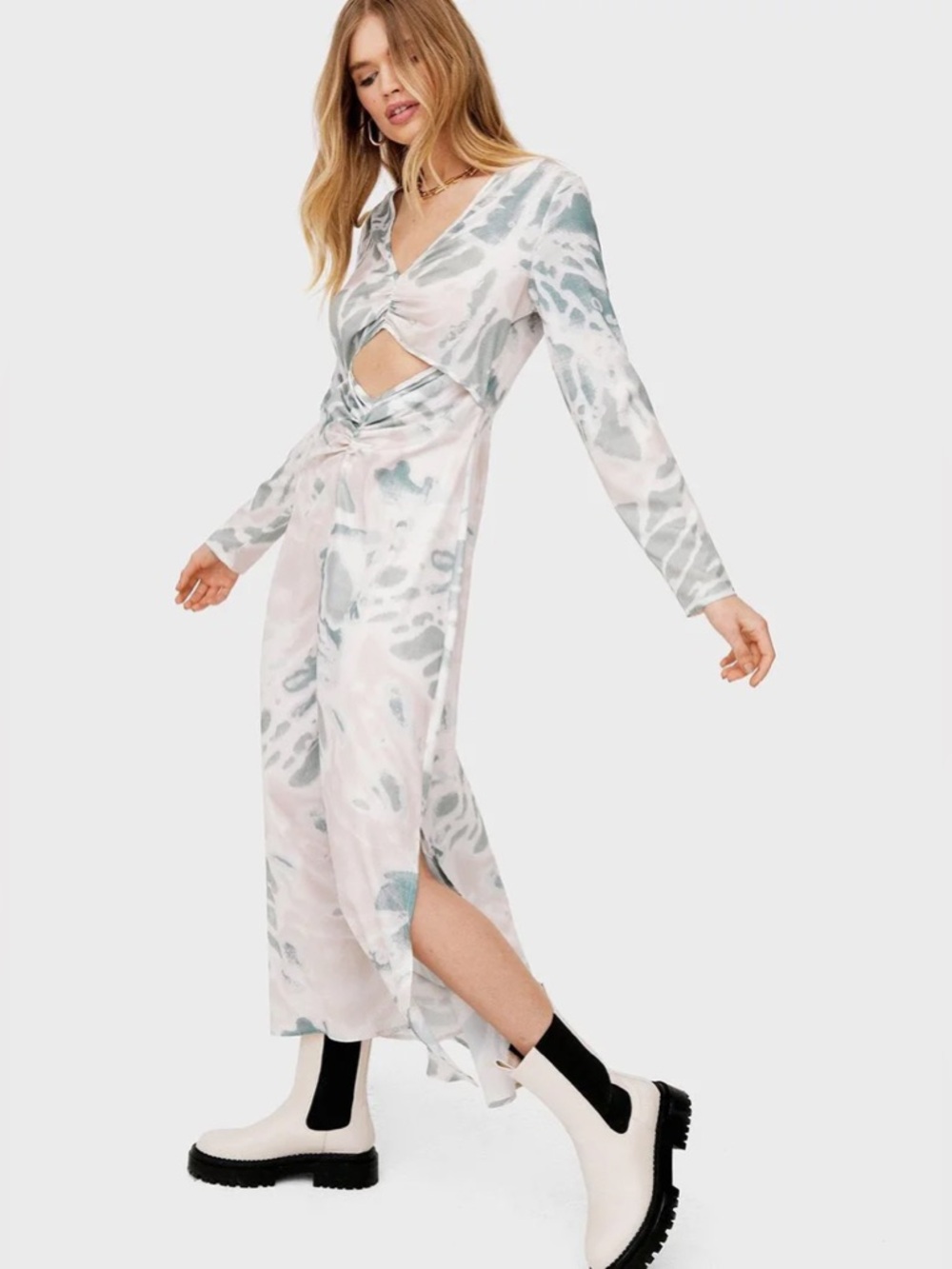 NWT Nasty Gal 🩷 Tie-Dye Cutout Dress